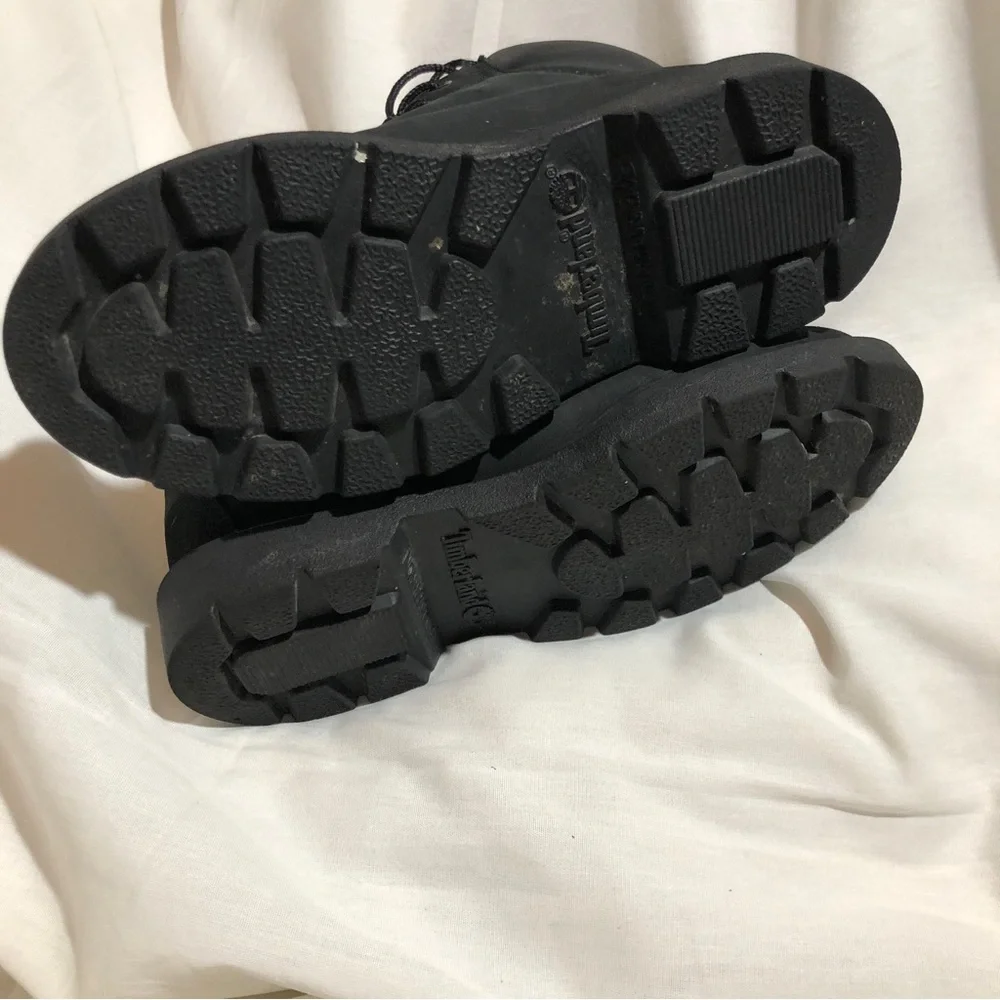 Timberland Black Youth Boots Hiking Waterproof